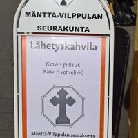 Avaa kuva isommaksi Lähetyskahvilakyltti